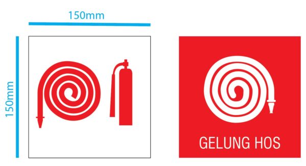 Fire hose reel bomba safety signage